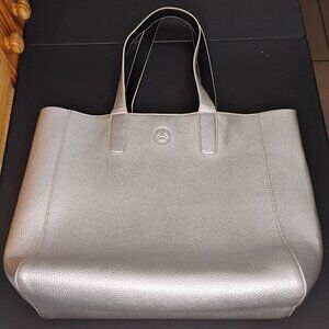 Mercedes-Benz XL Shopper Tote Bag – Artificial Leather – Removable Zipper Pocket